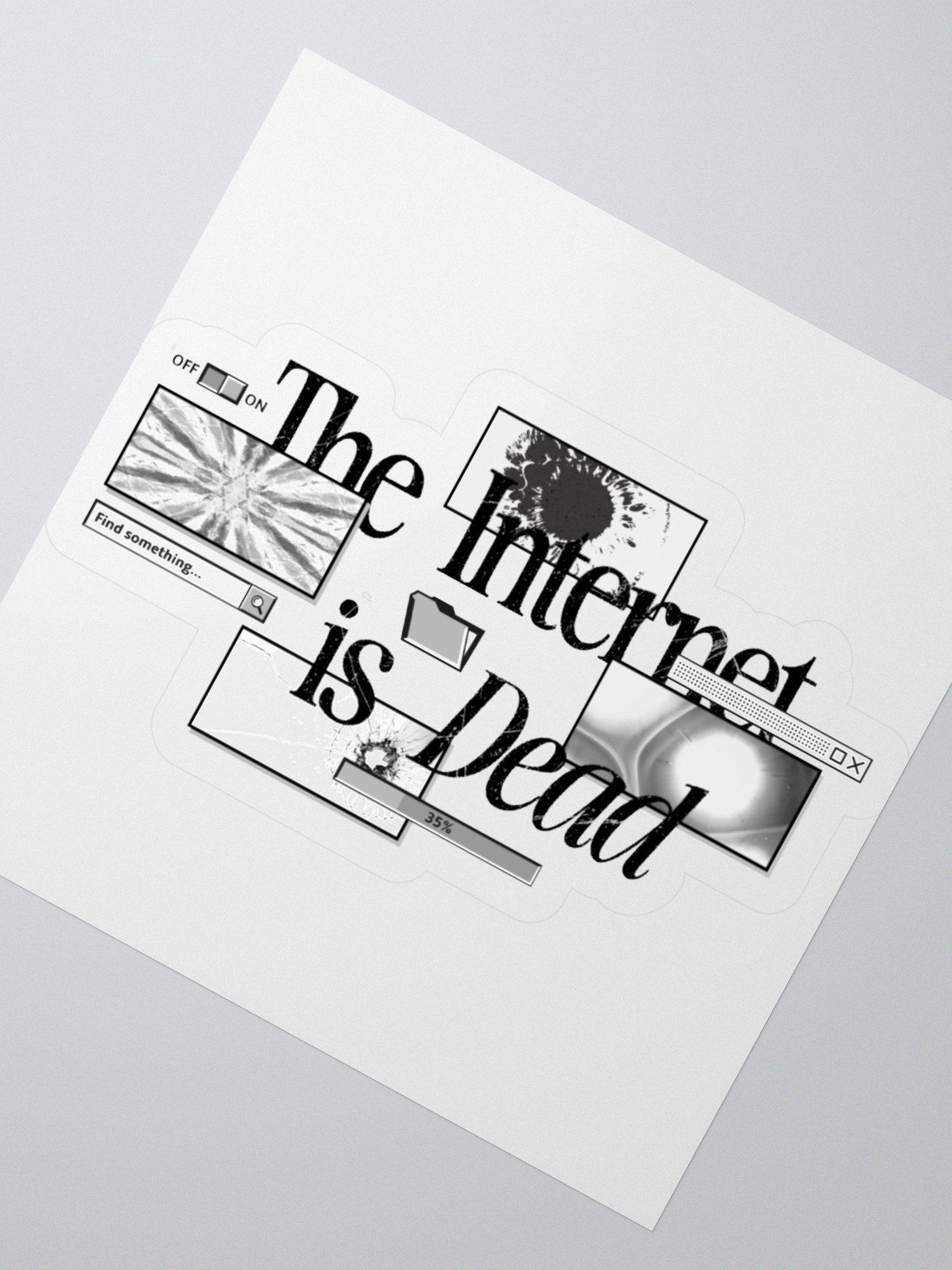 THE INTERNET IS DEAD (STICKER) product image (5)