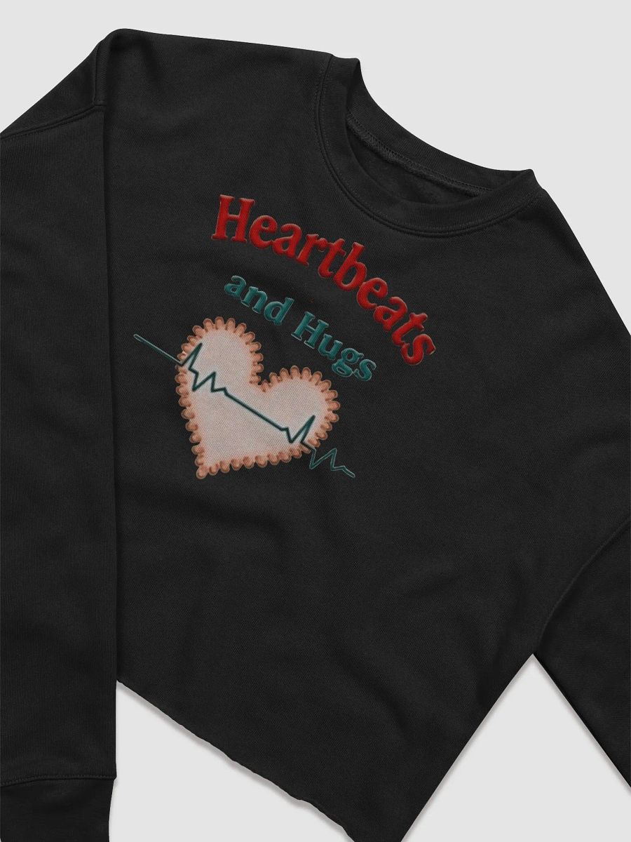 Heartbeats and Hugs Crop Sweatshirt product image (9)