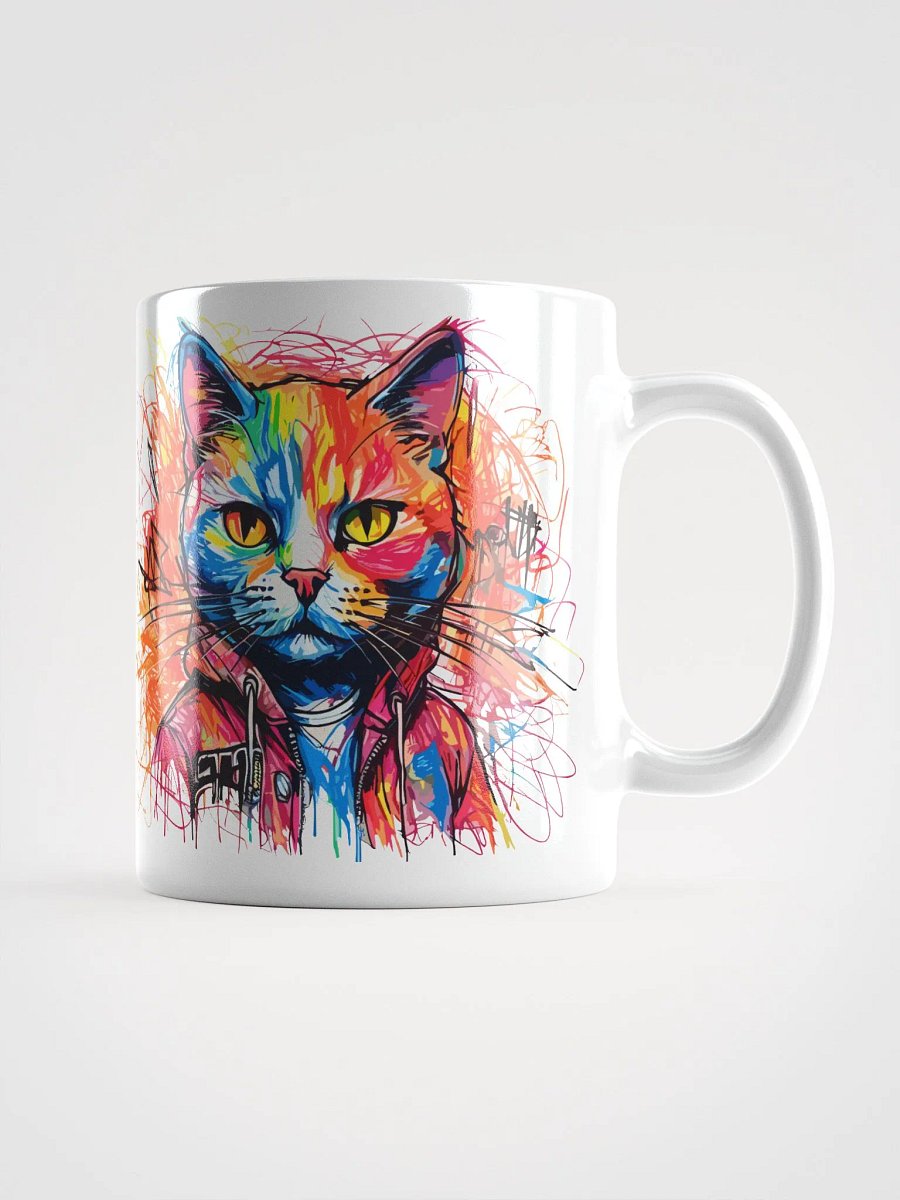 Graffiti Scribbles Cat 6 , Mug product image (1)