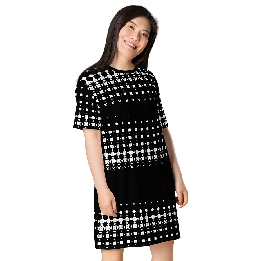 Abstract Not Quite The Little Black Dress T Shirt Dress product image (8)