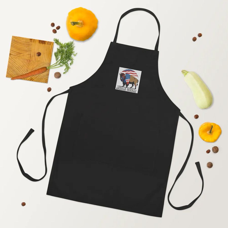 American Original Bison Embroidered Cooks Apron product image (3)