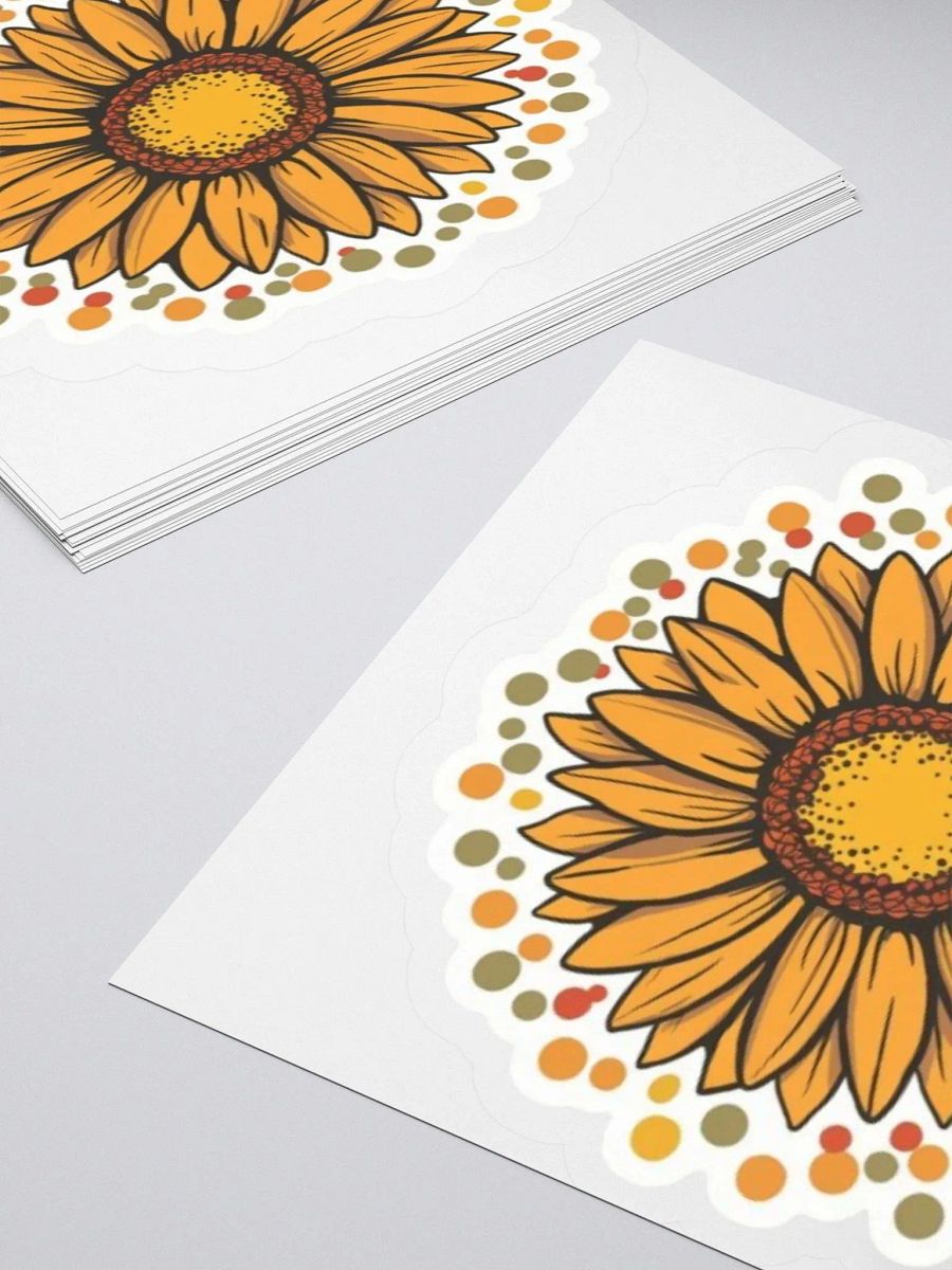 Exclusive Sunflower Decorative Sticker | Premium Kiss Cut Vinyl | Ideal for Laptops, Cars, and More product image (4)