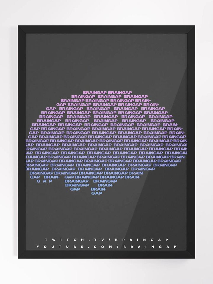 Braingap Minimalist Framed Poster product image (1)