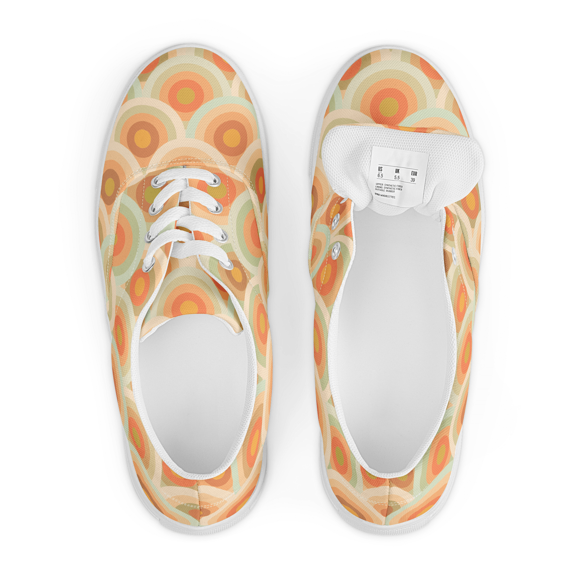 Retro Vibes Lace-Up Canvas Shoes product image (6)