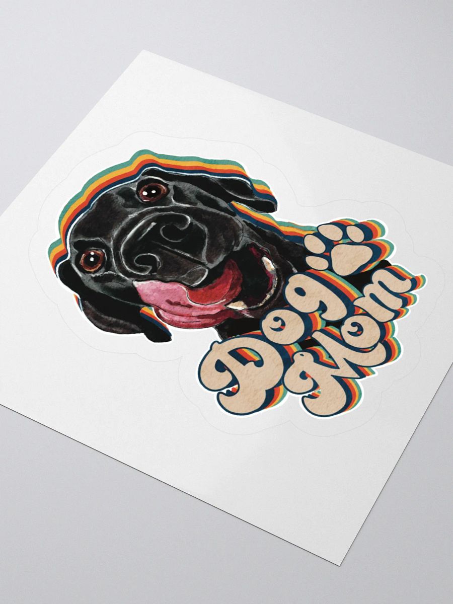 Black lab Dog Mom Sticker product image (8)