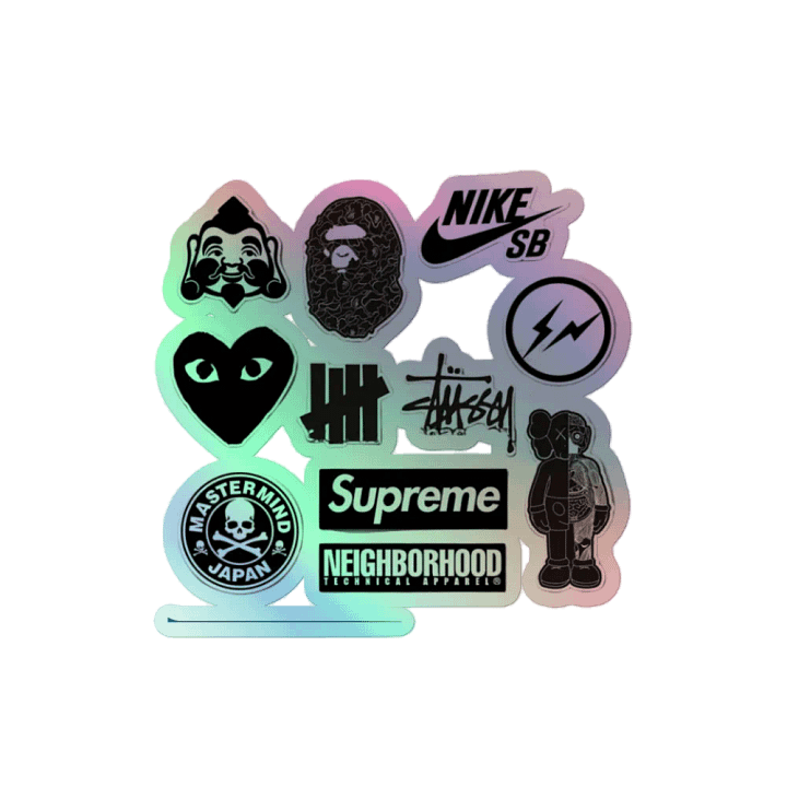Streetwear Logo Holographic Sticker Pack product image (2)
