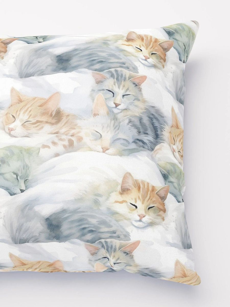 Pillow with cat print product image (2)