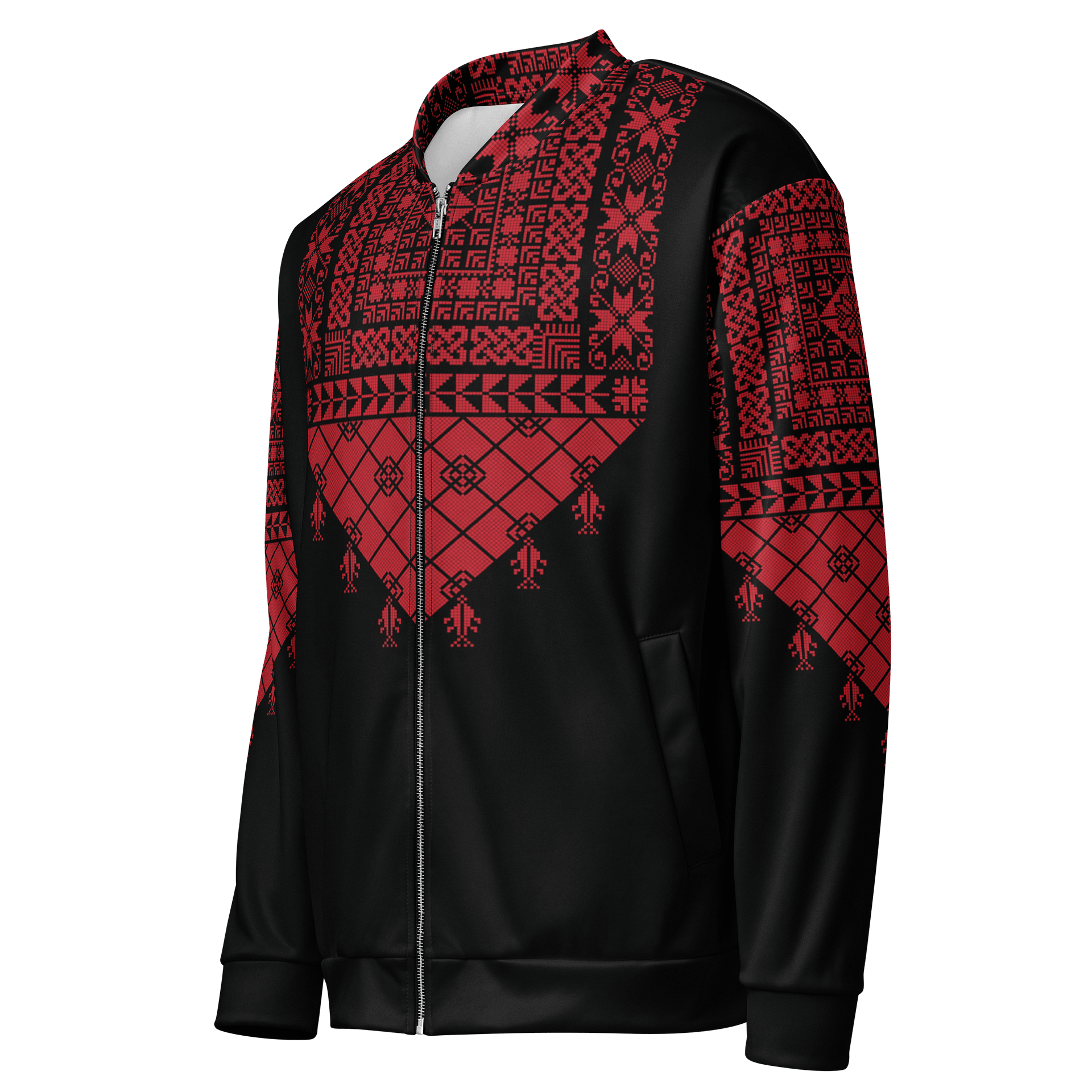 Red Tatreez Unisex Bomber Jacket product image (5)