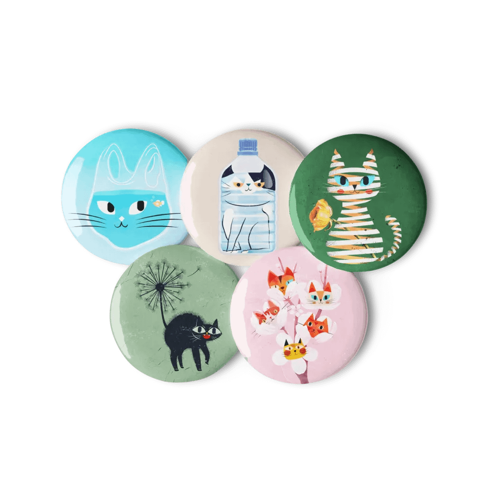 Pin Buttons Collection 2 (5 pcs) product image (1)