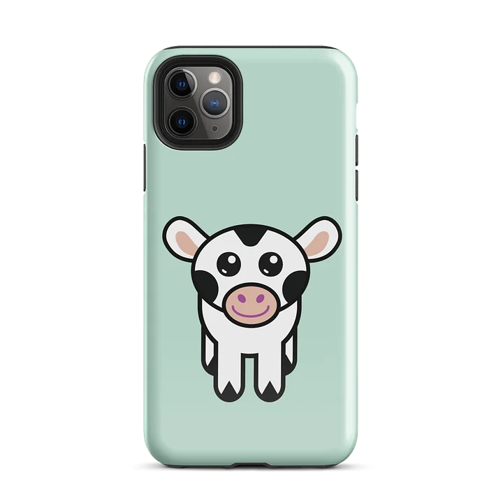 Calfee the Friendly Cow iPhone case - light green product image (51)