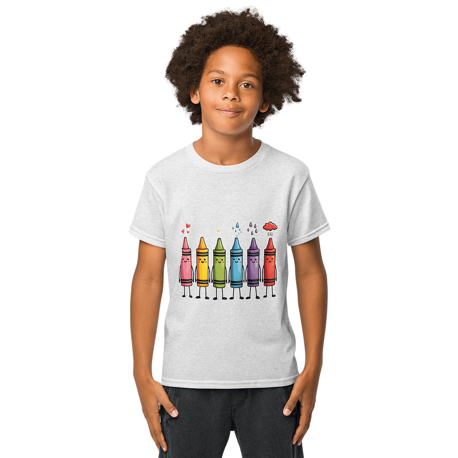 Retro Rainbow Crayon Crew – Cute Colorful Art for Kids & Creative Souls product image (5)