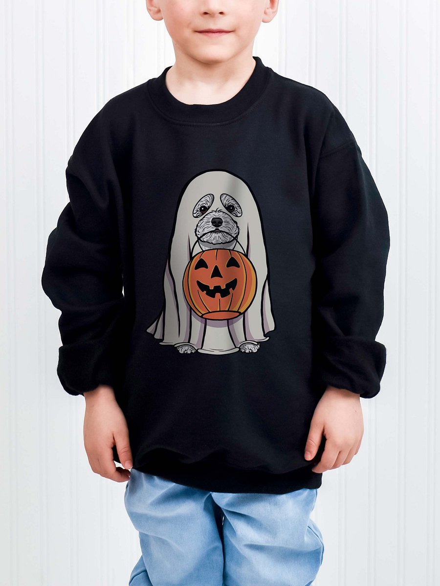 Halloween Bichon Frise Youth Sweatshirt product image (1)
