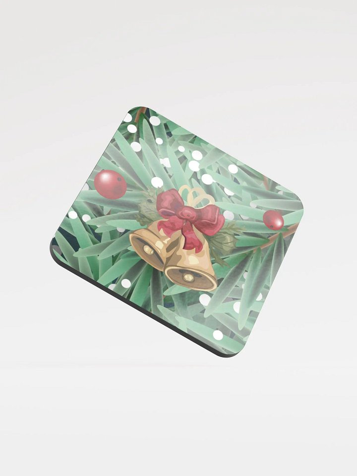 Festive Bells Cork Coaster Set gift for entertainers moms colleagues friends product image (1)