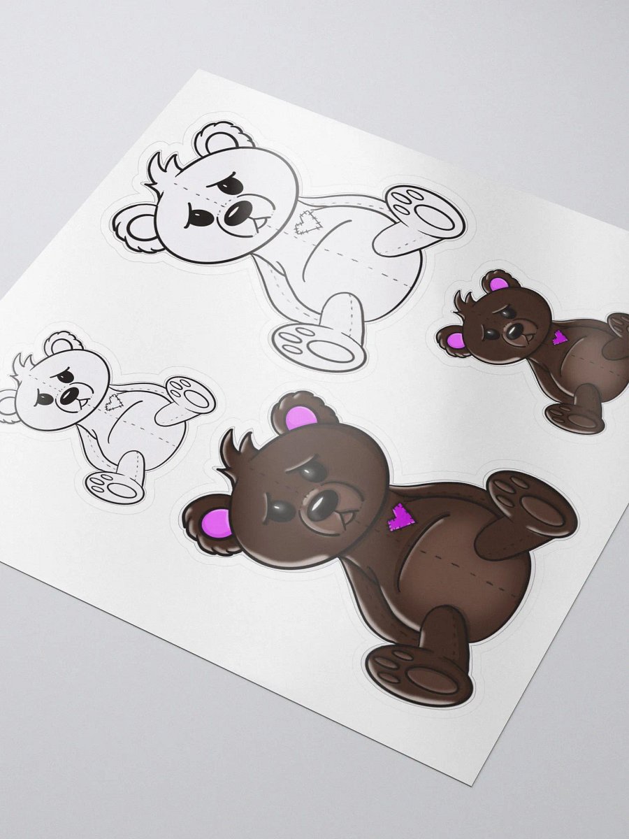 Anxious Teddy Stickers mixed product image (3)