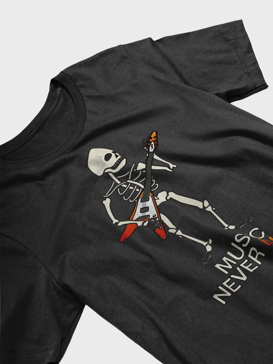 Music Never Dies with Skeleton Guitarist T-Shirt product image (3)