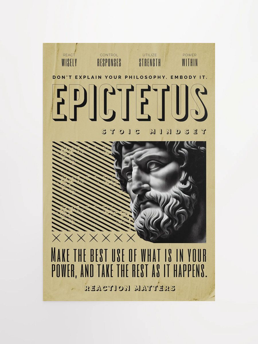 Epictetus Stoic Virtues Matte Paper Poster product image (6)