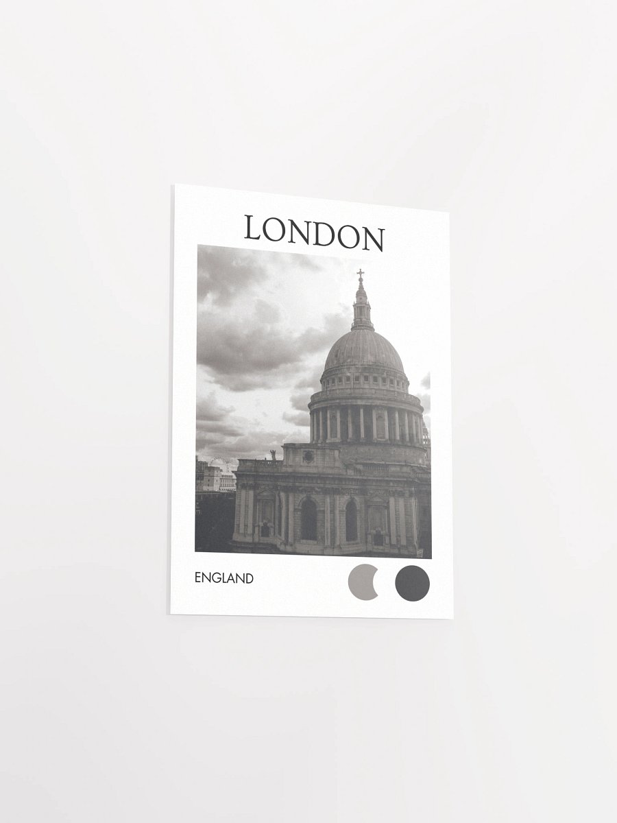 St. Paul's Eye - Black & White City Print product image (20)