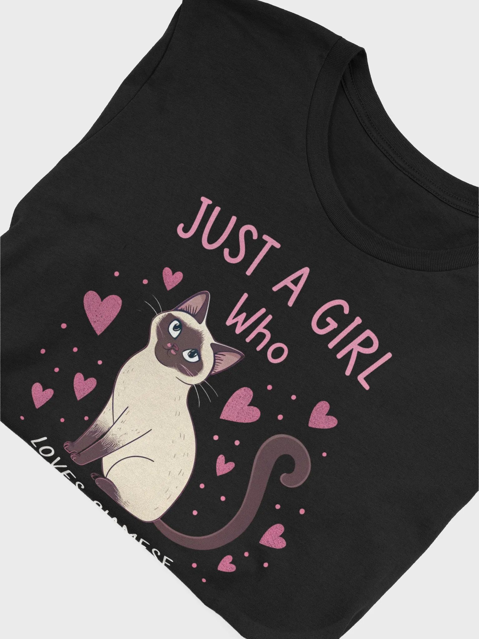 Just A Girl Who Loves Siamese Cats T-Shirt | Cute Siamese Cat Lover Shirt | Funny Pet Owner Gift Tee product image (5)