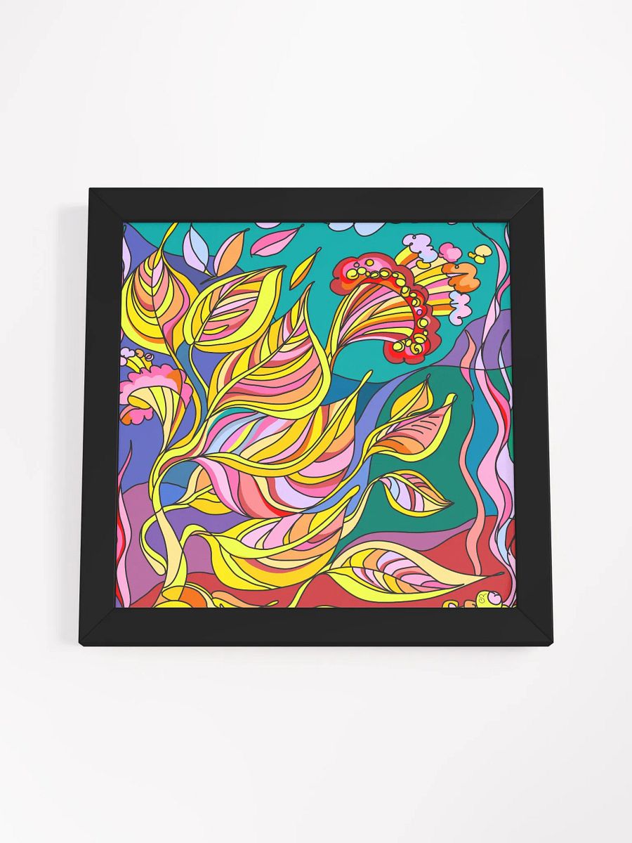 Vibrant Flora: Framed Abstract Poster - Paradise Landscapes No. 3 product image (54)