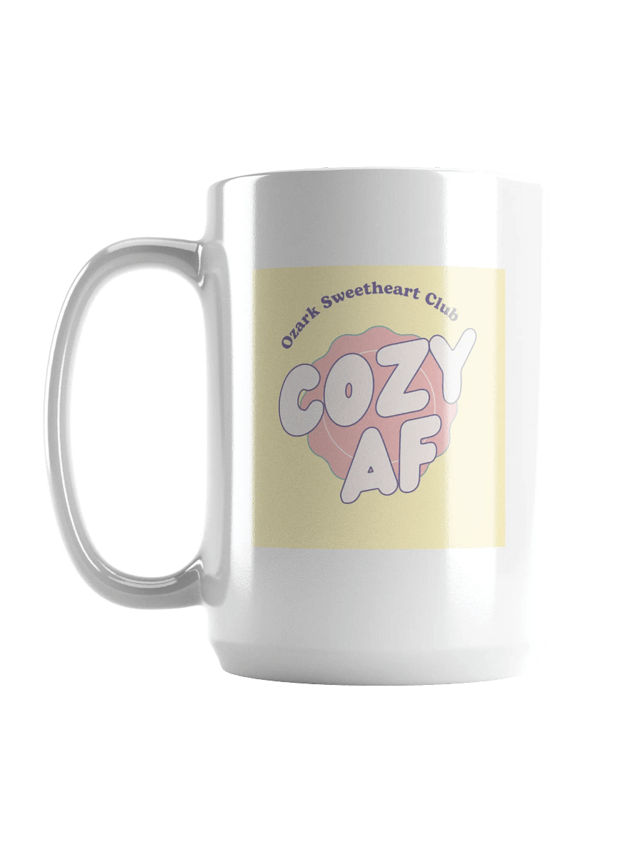 Cozy AF White Glossy Mug product image (1)