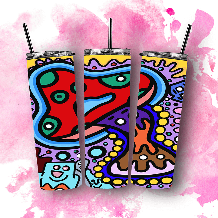 Mushroom Go Bleh 20oz Skinny Tumbler product image (1)