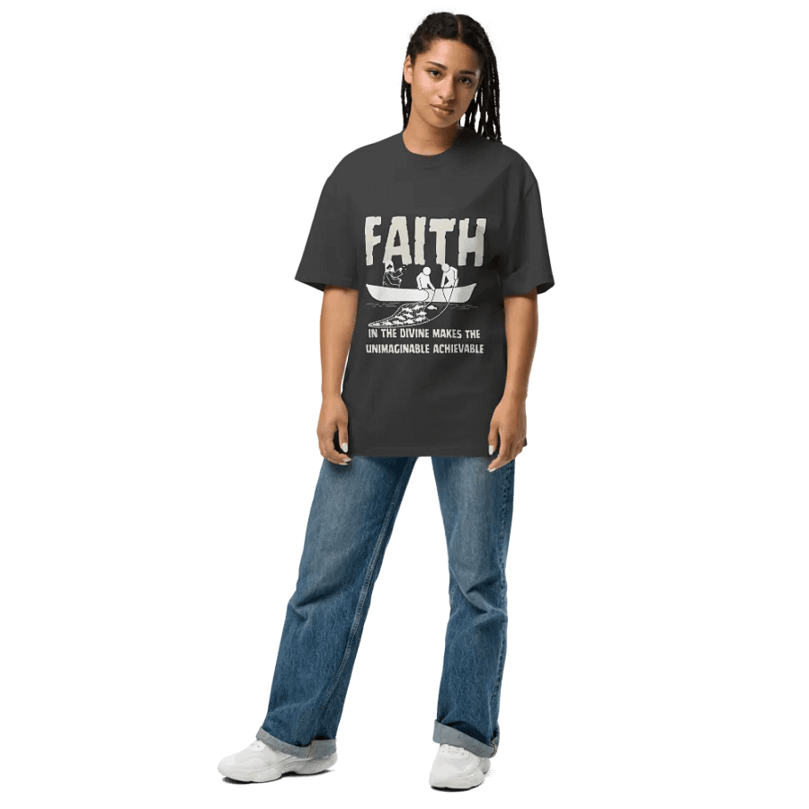 Faith in the Divine Oversize Unisex T-shirt product image (8)