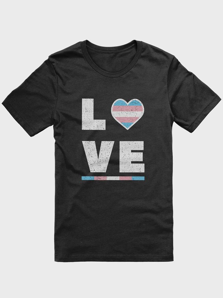 LGBT Transgender Pride Flag Distressed Grunge Love T-Shirt product image (2)