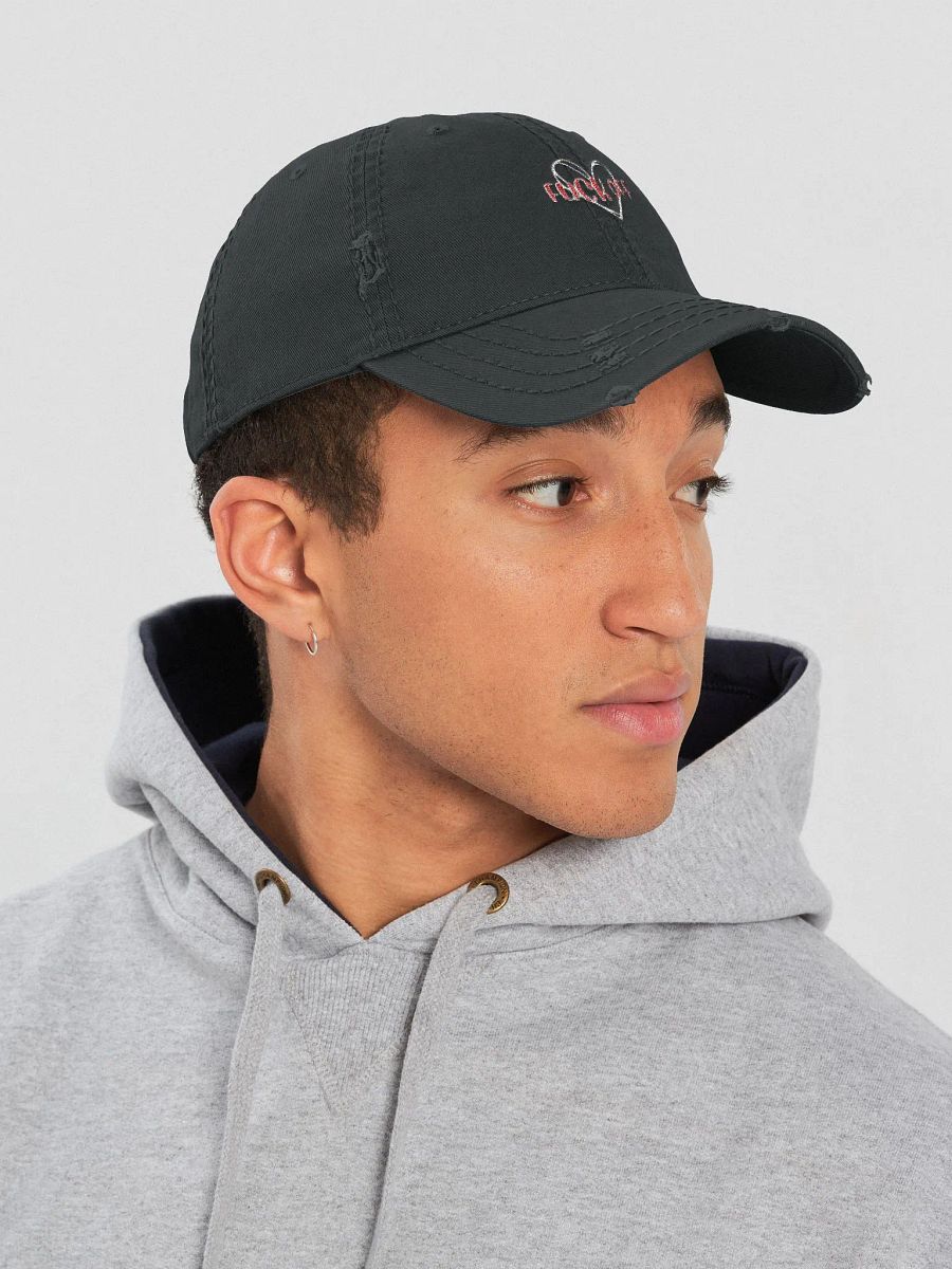 F Off Distressed Dad Hat - BLACK product image (4)