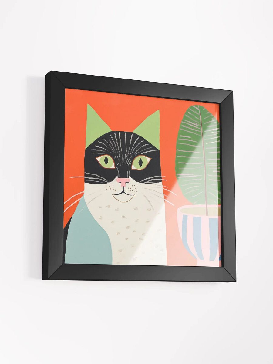 Minty Feline Bliss Framed Poster product image (18)
