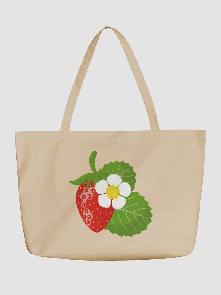 Organic Strawberry Delight Tote Bag eco-friendly product image (1)