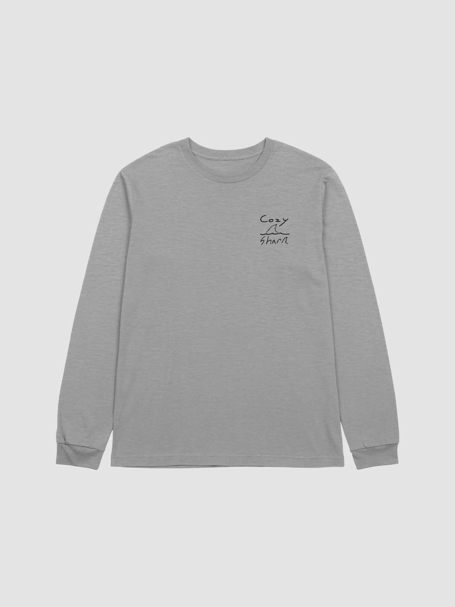 Cozy Shark Long Sleeve Black Logo product image (1)