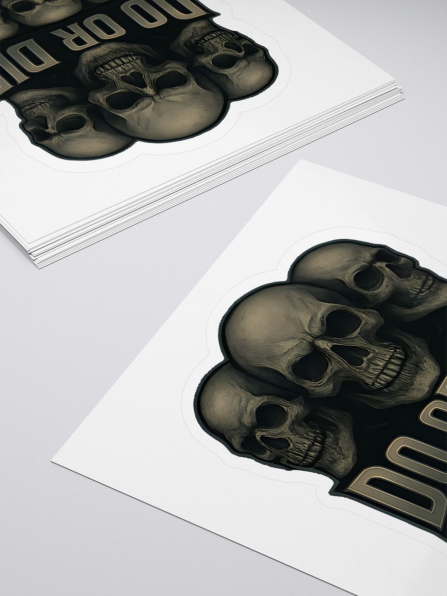 Symmetrical Skulls Kiss Cut Stickers product image (4)