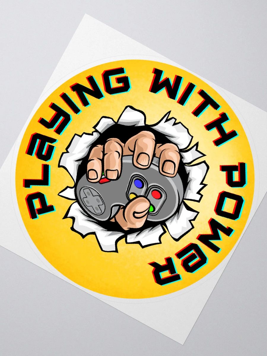 Playing With Power Retro Sticker product image (5)