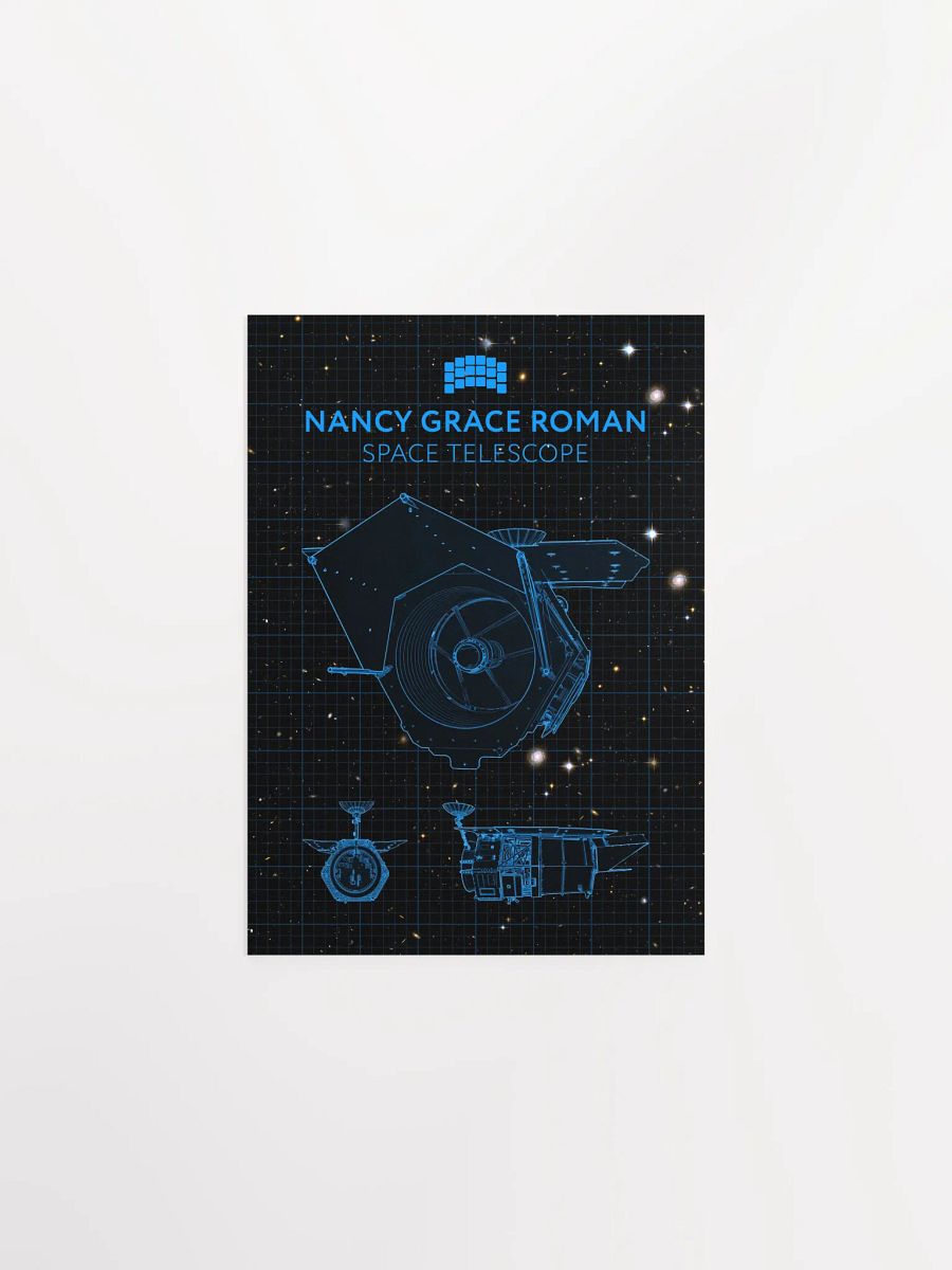 Nancy Grace Roman Telescope Blueprint Poster — NASA NGRST Space Print product image (6)