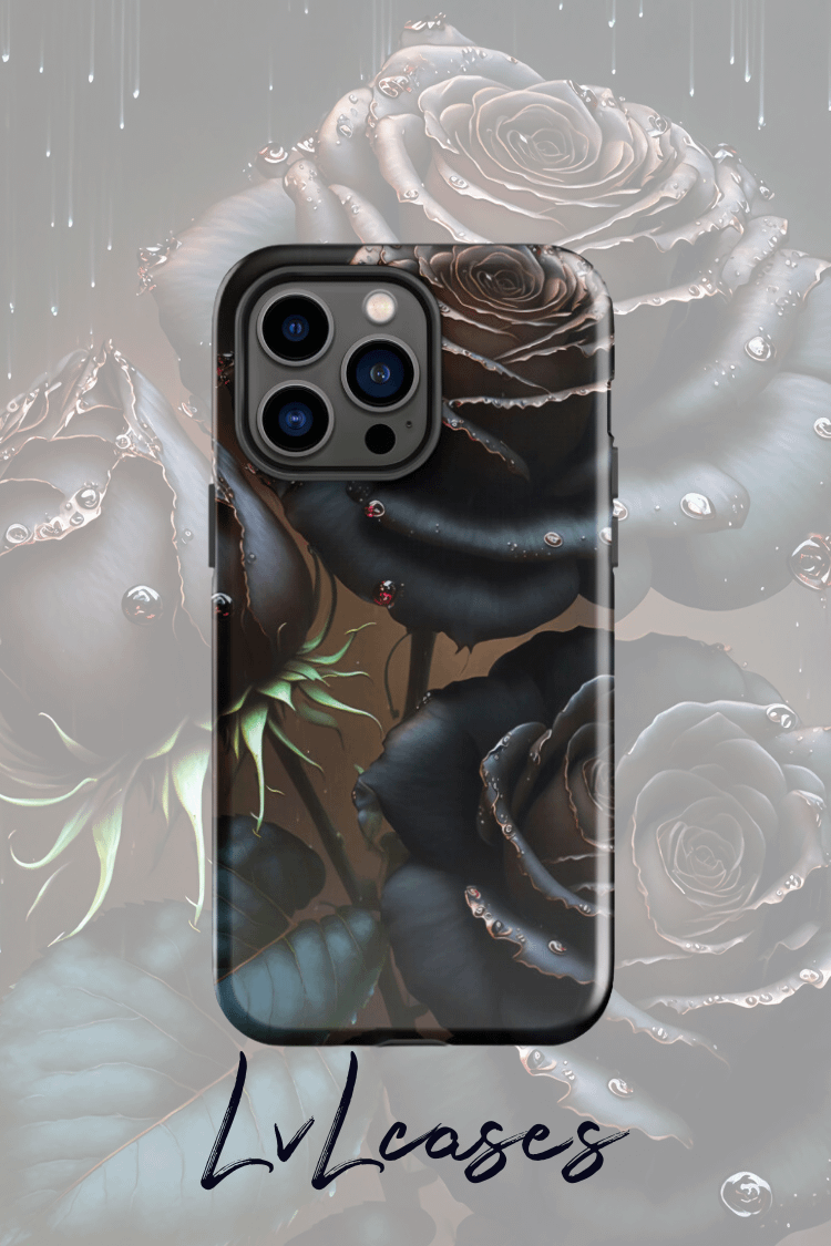 Black roses Tough iPhone Case product image (2)