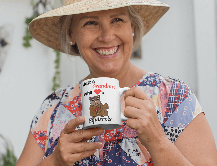 Just a Grandma Who Loves Squirrels – Funny Coffee Mug for Animal Lovers product image (1)
