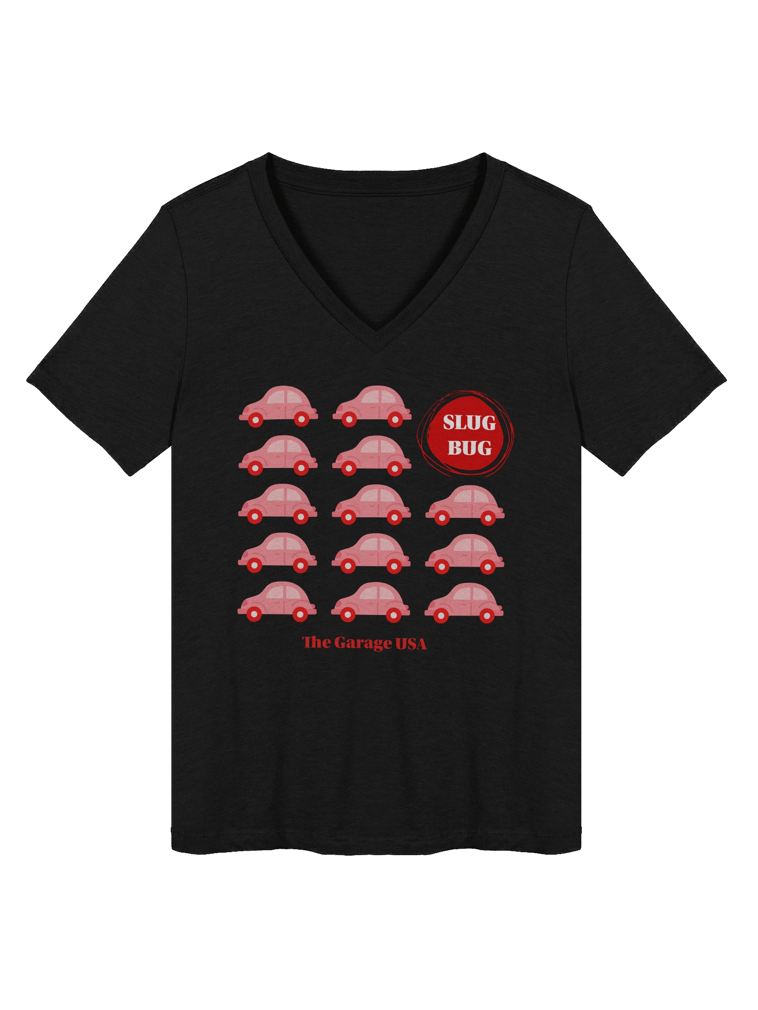 Slug Bug Red T-Shirt (Women's V-Neck) product image (1)