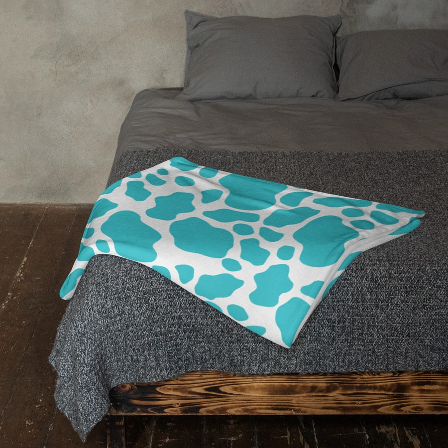Cow Skin Blanket - Blue & White product image (11)