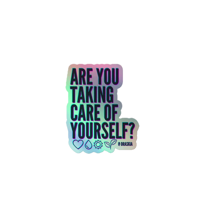 Neon Self-Care Holo Sticker product image (1)