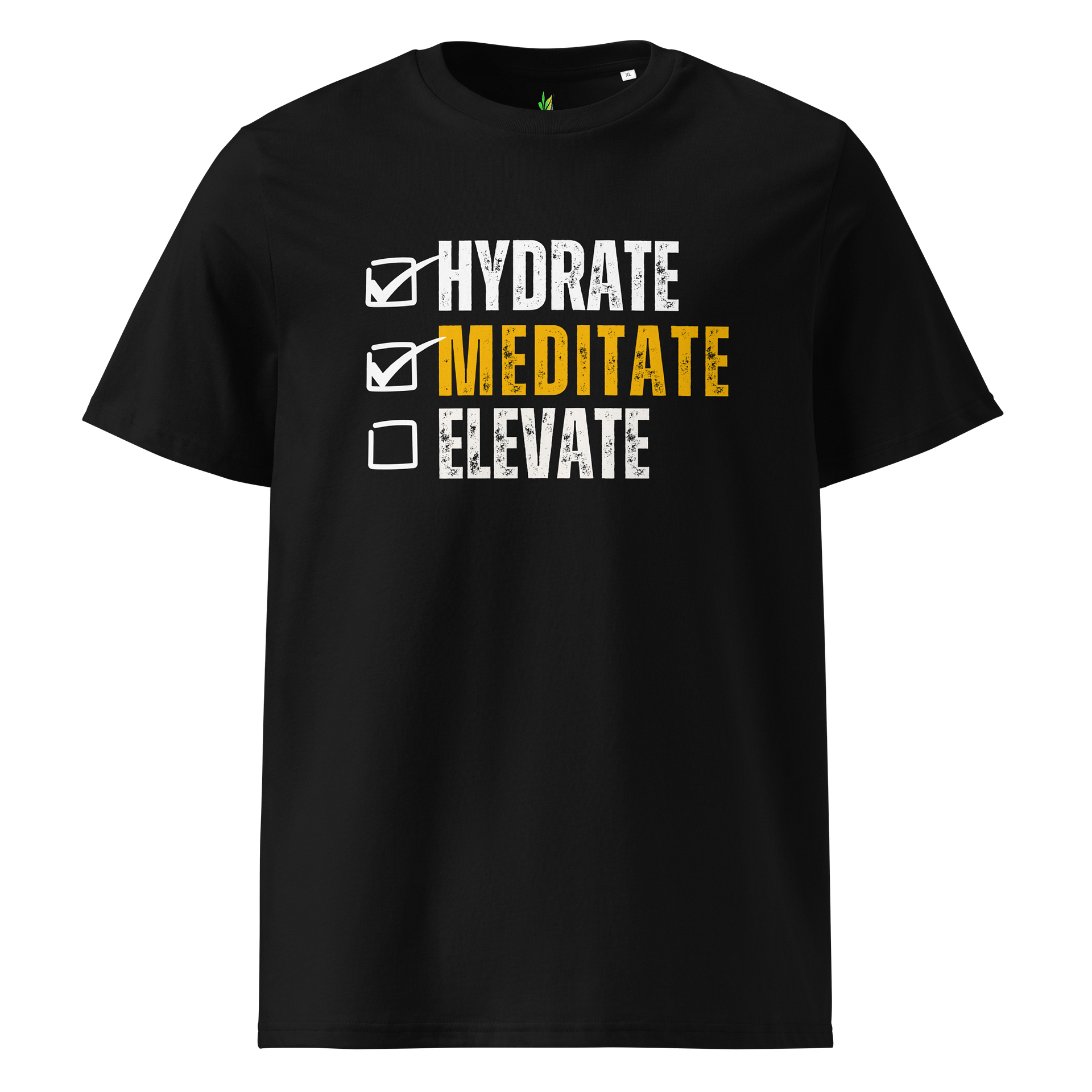 Hydrate. Meditate. Elevate. Unisex Tee product image (1)