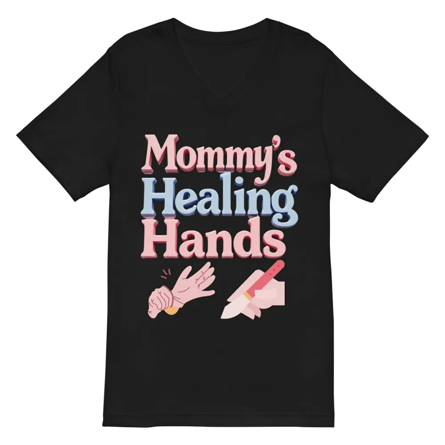 Mommy's Healing Hands V-Neck Tee product image (3)