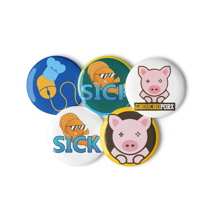 Grouchoporx Related Pin Badge Set product image (3)