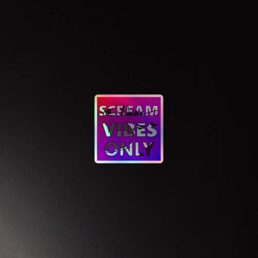 Scream Vibes Only Holo Stickers product image (2)