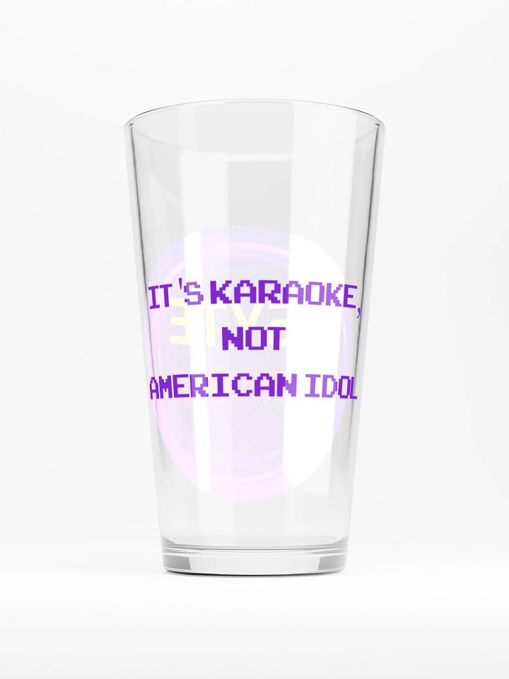 Nsyte karaoke pint glass product image (2)