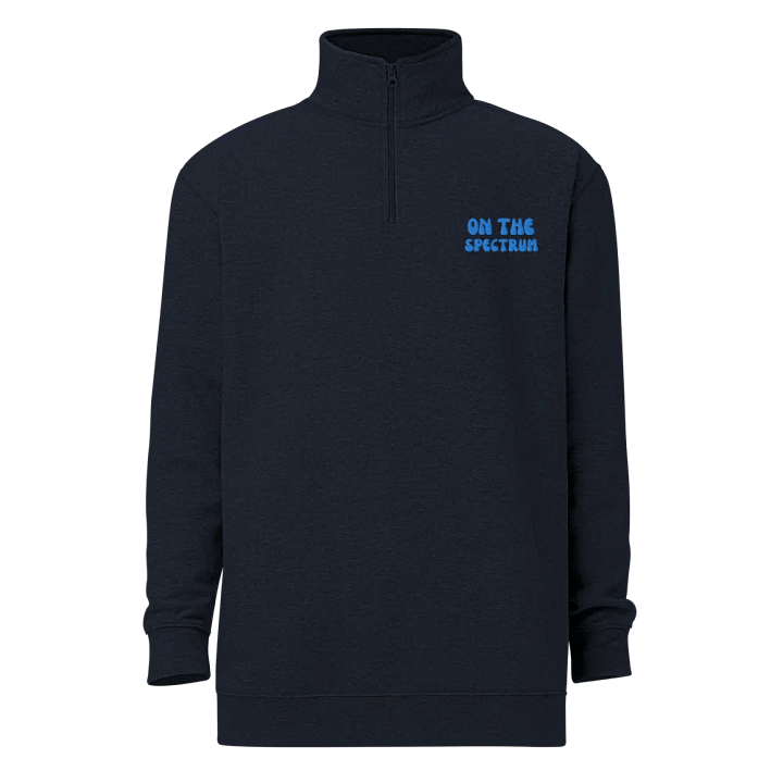 ON THE SPECTRUM (aqua) embroidered quarter zip product image (11)