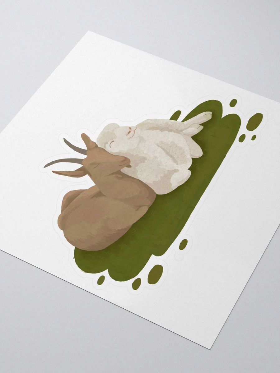 Cuddling Sheep and Goat Sticker product image (3)