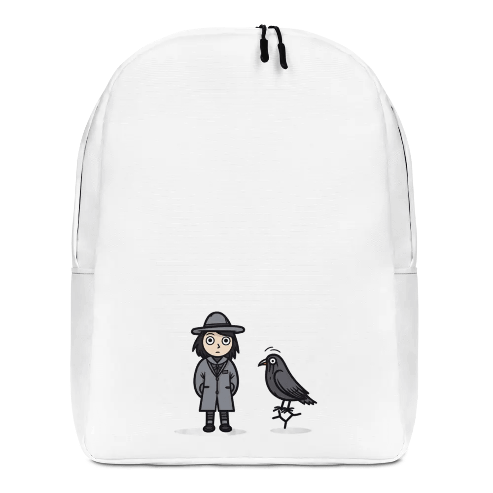 🎒 Crow Man & Companion Minimalist Backpack 🌟 product image (1)