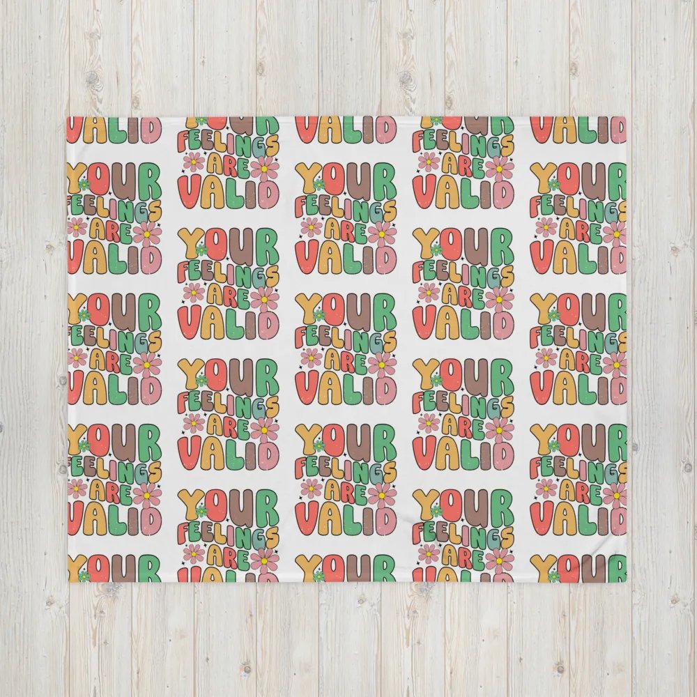 Your Feelings Are Valid Blanket product image (7)