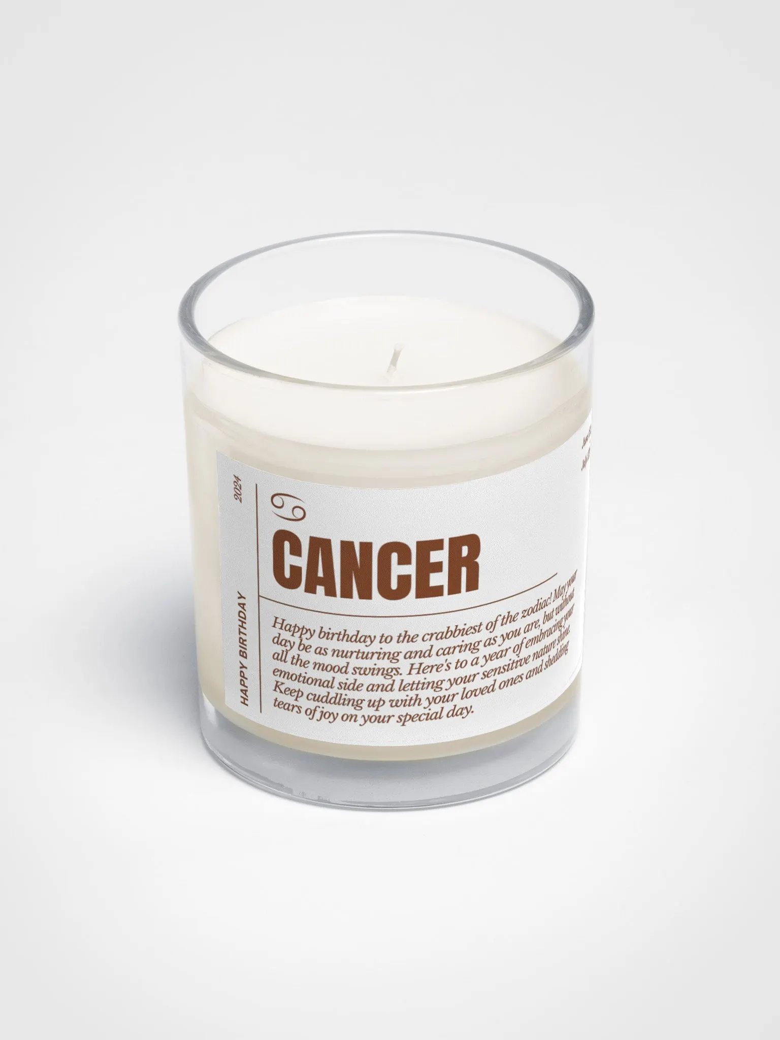 Funny Astrology Cancer Candle, Birth Month Gift For A Friend product image (3)