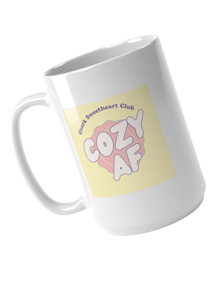 Cozy AF White Glossy Mug product image (4)